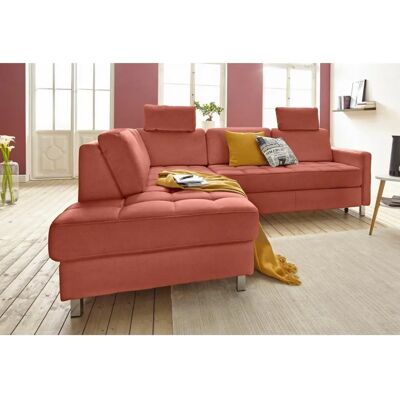 Sit & More Pablo L-Form Sofa - Mikrofaser, Linke Ottomane, Bettfunktion Sit & More Pablo L-Form Sofa - Mikrofaser, Linke Ottomane, Bettfunktion