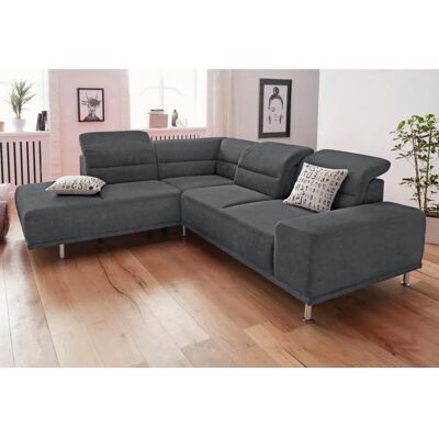 Sitz & More Mariola Microfaser Ecksofa - Dunkelgrau - Sofa Sitz & More Mariola Microfaser Ecksofa - Dunkelgrau - Sofa