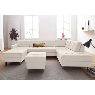 SIT & MORE Picasso Beiger Polsterhocker - Hocker mit Stauraum SIT & MORE Picasso Beiger Polsterhocker - Hocker mit Stauraum