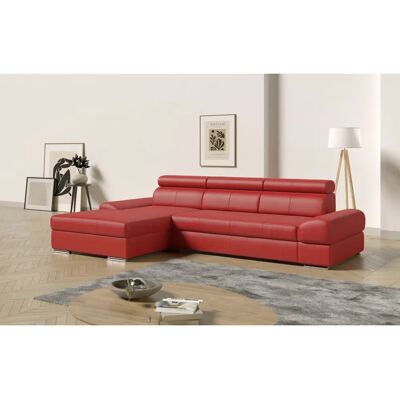 SIT&MORE Broadway Rotes Ledersofa - Ecke SIT&MORE Broadway Rotes Ledersofa - Ecke
