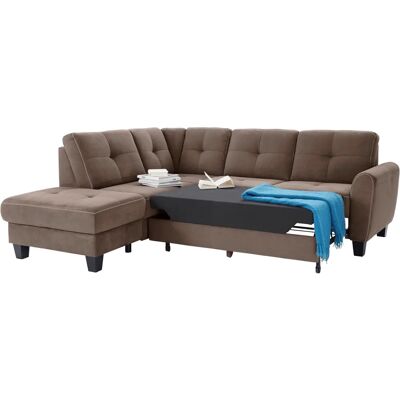 SIT&MORE Varese Mikrofaser L-Form Sofa - Sofa SIT&MORE Varese Mikrofaser L-Form Sofa - Sofa
