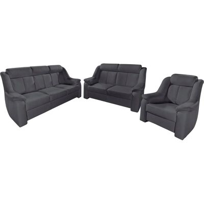 SIT & MORE Basel Luxus-Mikrofaser-Sitzmöbel-Set - Sofa-Set SIT & MORE Basel Luxus-Mikrofaser-Sitzmöbel-Set - Sofa-Set