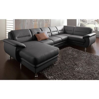 SIT & MORE Mailand U-Form Sofa - Naturleder Couch SIT & MORE Mailand U-Form Sofa - Naturleder Couch