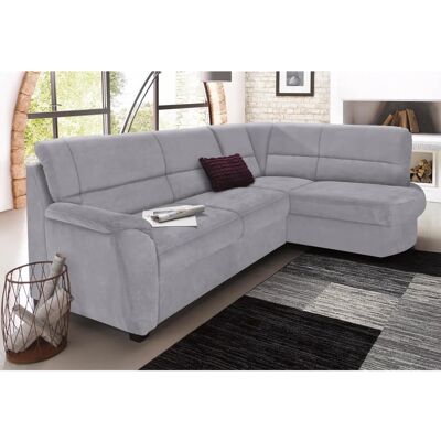 Sit & More Pandora L-Form Sofa - Microfaser ALTARA NUBUCK - grau - 251x91x176 cm - Sofa Sit & More Pandora L-Form Sofa - Microfaser ALTARA NUBUCK - grau - 251x91x176 cm - Sofa