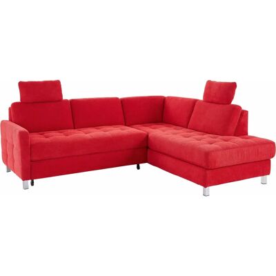 SIT & MORE Pablo L-Form Sofa - Mikrofasert, Rot - 233x78x196cm SIT & MORE Pablo L-Form Sofa - Mikrofasert, Rot - 233x78x196cm