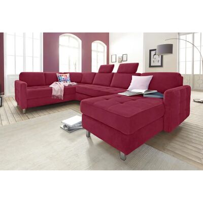 Sit & More Pablo U-Form Couch - Mikrofaser mit Bettfunktion Sit & More Pablo U-Form Couch - Mikrofaser mit Bettfunktion