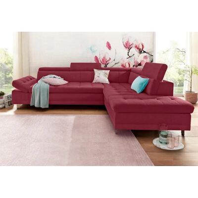 sit&more Limit L-Form Sofa - Wendbar, Bordeaux, Mikrofaser, 275cm sit&more Limit L-Form Sofa - Wendbar, Bordeaux, Mikrofaser, 275cm