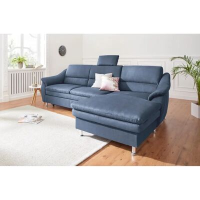 Sit & More Cardoso L-Form Sofa - Mikrofaser, Blau, 5,5 Sitze Sit & More Cardoso L-Form Sofa - Mikrofaser, Blau, 5,5 Sitze