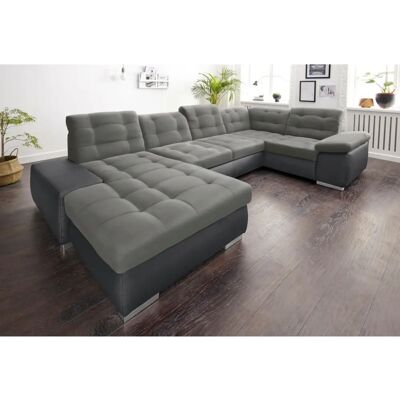 SIT & MORE Ontario U-Form Sofa - Schwarz & Grau - XXL - Wohnzimmer SIT & MORE Ontario U-Form Sofa - Schwarz & Grau - XXL - Wohnzimmer