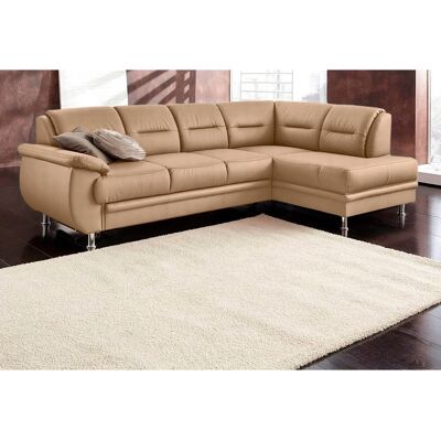 SIT & MORE Mailand L-Form Sofa - Microfaser, Braun - Sofa SIT & MORE Mailand L-Form Sofa - Microfaser, Braun - Sofa