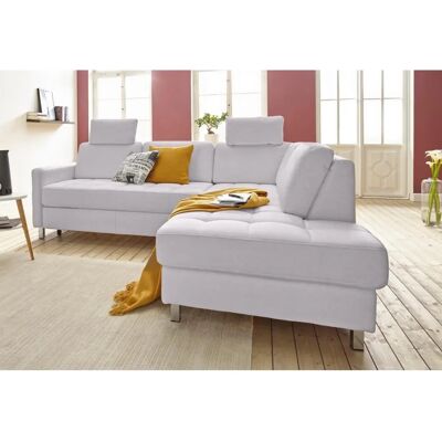 SIT & MORE Pablo L-Form Sofa - Mikrofaser, Silber, 5,5 Sitze SIT & MORE Pablo L-Form Sofa - Mikrofaser, Silber, 5,5 Sitze