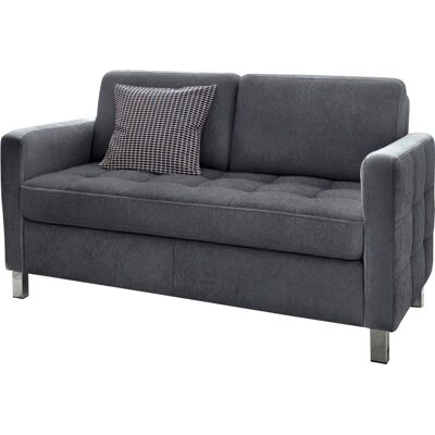 Sit & More Pablo Microfaser 2-Sitzer - Grau, Luxus Sit & More Pablo Microfaser 2-Sitzer - Grau, Luxus