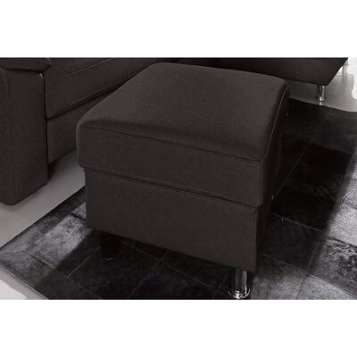 SIT & MORE Ascara Hocker - Schwarz - Microfaser - 55x55x46 cm - Hocker SIT & MORE Ascara Hocker - Schwarz - Microfaser - 55x55x46 cm - Hocker