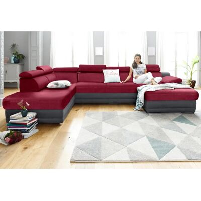 Sit&More Xenia U-Form Wohnlandschaft - Microfaser, Recamiere, Bettfunktion Sit&More Xenia U-Form Wohnlandschaft - Microfaser, Recamiere, Bettfunktion
