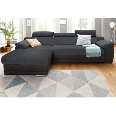 Sit&More Xenia L-Form Sofa - Microfaser, Schwarz, Recamiere, 271cm Sit&More Xenia L-Form Sofa - Microfaser, Schwarz, Recamiere, 271cm