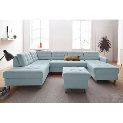 sit&more Picasso U-Form Couch - aqua - Sofa sit&more Picasso U-Form Couch - aqua - Sofa