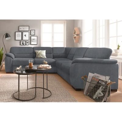 SIT&MORE Montego L-Form Sofa - Mikrofaser, mit Bettfunktion SIT&MORE Montego L-Form Sofa - Mikrofaser, mit Bettfunktion