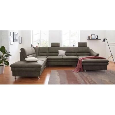 Sit & More Cardoso U-Form Sofa - Mikrofaser, Rechte Recamiere, Bettfunktion Sit & More Cardoso U-Form Sofa - Mikrofaser, Rechte Recamiere, Bettfunktion