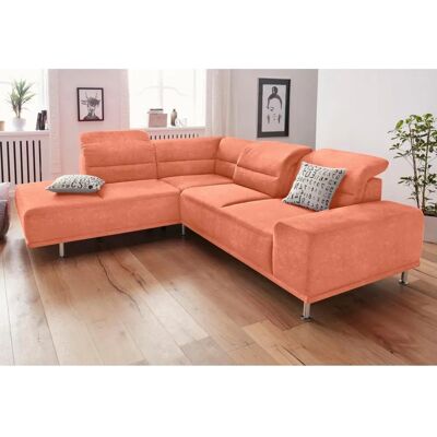 Sit & More Mariola Microfaser Ecksofa - Modernes Design - 263x93x234cm Sit & More Mariola Microfaser Ecksofa - Modernes Design - 263x93x234cm