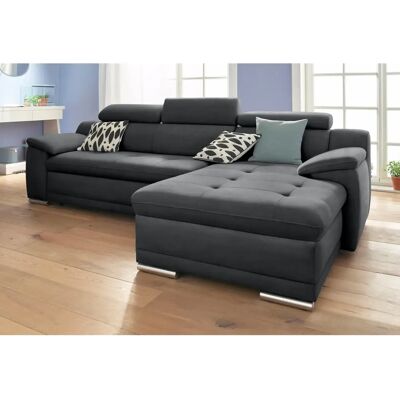 SIT&MORE Top Andiamo L-Form Sofa - Schwarz - Modernes Design SIT&MORE Top Andiamo L-Form Sofa - Schwarz - Modernes Design