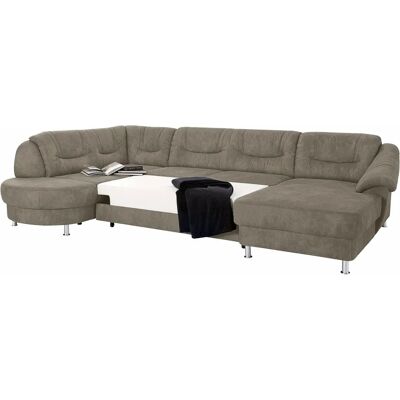 Sit & More Salsa U-Form Wohnlandschaft - U-Form, Mikrofaser, taupe Sit & More Salsa U-Form Wohnlandschaft - U-Form, Mikrofaser, taupe