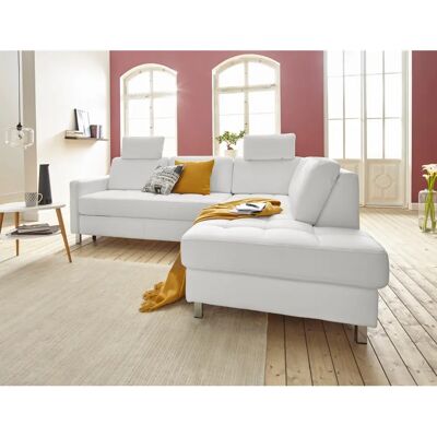 Sit & More Pablo L-Form Sofa - Weiß - Modernes Design Sit & More Pablo L-Form Sofa - Weiß - Modernes Design
