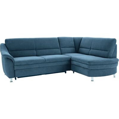 SIT&MORE Cardoso L-Form Sofa - Mikrofaser, Schlaffunktion, Azur SIT&MORE Cardoso L-Form Sofa - Mikrofaser, Schlaffunktion, Azur