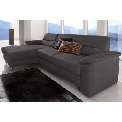 SIT & MORE Ascara L-Form Sofa - Mikrofaser, Recamiere links, Bettfunktion SIT & MORE Ascara L-Form Sofa - Mikrofaser, Recamiere links, Bettfunktion