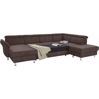 Sit & More Avignon U-Form braun Sofa - Wohnlandschaft Sit & More Avignon U-Form braun Sofa - Wohnlandschaft