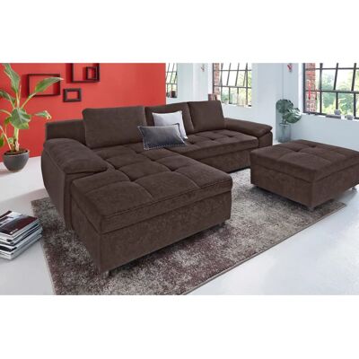 Ecksofa SIT&MORE Labene L-Form - Microfaser, Dunkelbraun Ecksofa SIT&MORE Labene L-Form - Microfaser, Dunkelbraun