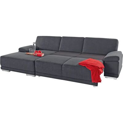 SIT & MORE Coria L-Form Sofa - Mikrofaser, Recamiere, Bettfunktion SIT & MORE Coria L-Form Sofa - Mikrofaser, Recamiere, Bettfunktion