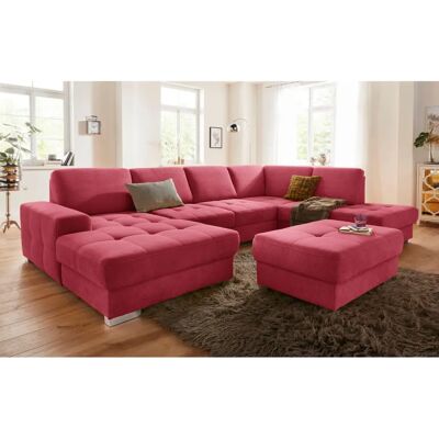 SIT&MORE Santorini U-Form Mikrofaser Sofa - Sofa SIT&MORE Santorini U-Form Mikrofaser Sofa - Sofa