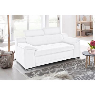 SIT & MORE Andiamo Sofa - Weiß, 2-Sitzer, Verstellbares Kopfteil SIT & MORE Andiamo Sofa - Weiß, 2-Sitzer, Verstellbares Kopfteil