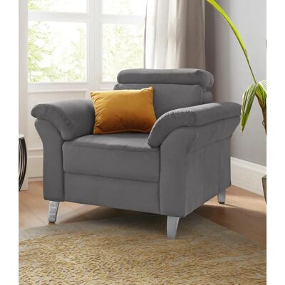 sit&more Arngast 2,5-Sitzer Sofa - Microfaser Grau - Sofa sit&more Arngast 2,5-Sitzer Sofa - Microfaser Grau - Sofa