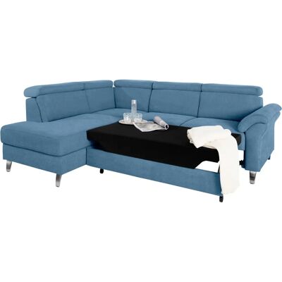 sit&more Arngast L-Form Sofa - 5,5 Sitze, Blau, Bettfunktion sit&more Arngast L-Form Sofa - 5,5 Sitze, Blau, Bettfunktion