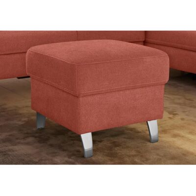 SIT & MORE Arngast Microfaser Hocker - orange (terra), 58x58cm SIT & MORE Arngast Microfaser Hocker - orange (terra), 58x58cm