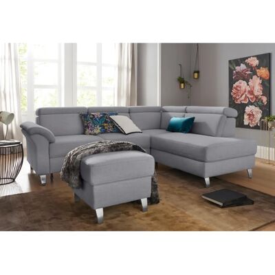 sit&more Arngast L-Form Sofa - 5,5 Sitze, Grau, Bettfunktion sit&more Arngast L-Form Sofa - 5,5 Sitze, Grau, Bettfunktion