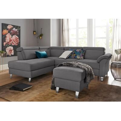 sit&more Arngast L-Form Sofa - Microfaser, Linke Ottomane, Bettfunktion sit&more Arngast L-Form Sofa - Microfaser, Linke Ottomane, Bettfunktion
