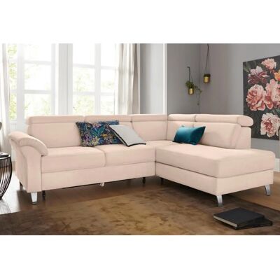 sit&more Arngast L-Form Sofa - Microfaser Beige - Mit Bettfunktion sit&more Arngast L-Form Sofa - Microfaser Beige - Mit Bettfunktion