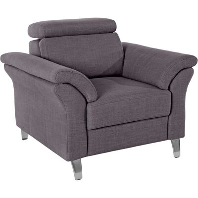 SIT & MORE Arngast - Mikrofaser, Dunkelgrau, Verstellbarer Kopfteil - Sessel SIT & MORE Arngast - Mikrofaser, Dunkelgrau, Verstellbarer Kopfteil - Sessel