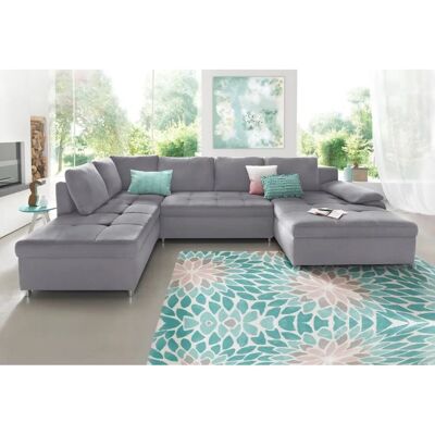 SIT & MORE Labene U-Form Sofa - Modular, Grau, Ohne Bettfunktion SIT & MORE Labene U-Form Sofa - Modular, Grau, Ohne Bettfunktion