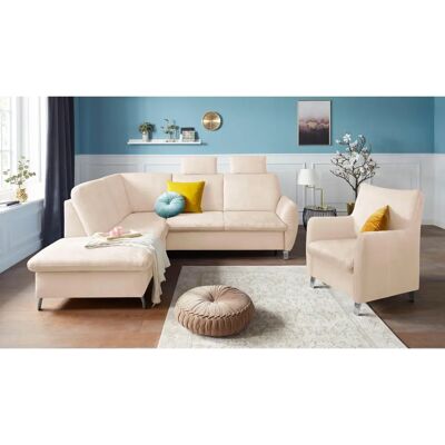 sit&more Daytona L-Form Sofa - Microfaser Beige - Wohnzimmermöbel sit&more Daytona L-Form Sofa - Microfaser Beige - Wohnzimmermöbel