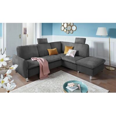 sit&more Daytona L-Form Sofa - Microfaser, Grau, 236cm sit&more Daytona L-Form Sofa - Microfaser, Grau, 236cm