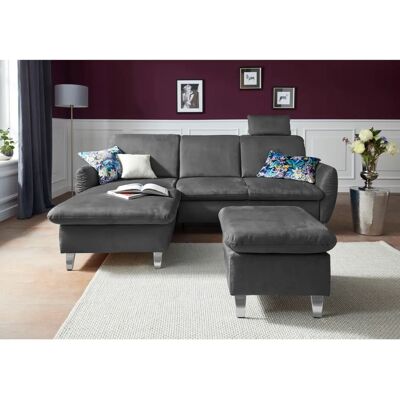 Sit&more Daytona L-Form Sofa - Microfaser - Bettfunktion - Modernes Design Sit&more Daytona L-Form Sofa - Microfaser - Bettfunktion - Modernes Design