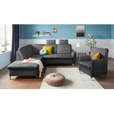 sit&more Daytona L-Form Sofa - Microfaser - Grau sit&more Daytona L-Form Sofa - Microfaser - Grau