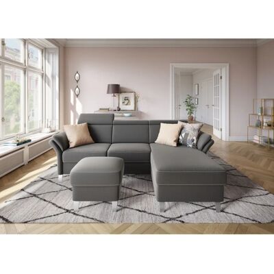 SIT & MORE Vincenzo L-Form Sofa - Microfaser, Recamiere, Bettfunktion SIT & MORE Vincenzo L-Form Sofa - Microfaser, Recamiere, Bettfunktion