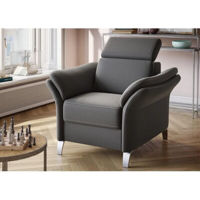 SIT&MORE Vincenzo Mikrofaser-Sessel - Microfaser, Verstellbarer Kopfstütze - Sessel SIT&MORE Vincenzo Mikrofaser-Sessel - Microfaser, Verstellbarer Kopfstütze - Sessel