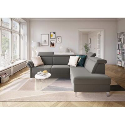 SIT & MORE Vincenzo L-Form Microfaser-Grau Sofa SIT & MORE Vincenzo L-Form Microfaser-Grau Sofa