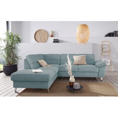 SIT & MORE Sorano L-Form Sofa - Blau, Ottomane links - Sofa SIT & MORE Sorano L-Form Sofa - Blau, Ottomane links - Sofa