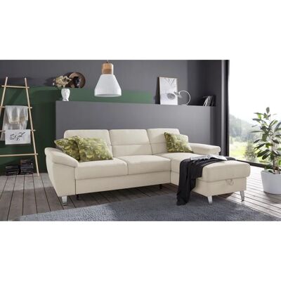 SIT & MORE Sorano L-Form Sofa - Fein Struktur, Bettfunktion, beige SIT & MORE Sorano L-Form Sofa - Fein Struktur, Bettfunktion, beige